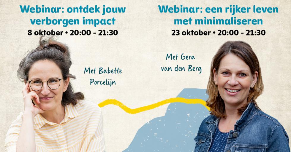 Webinars Genoeg voor iedereen - Babette Porcelijn & Gera van den Berg