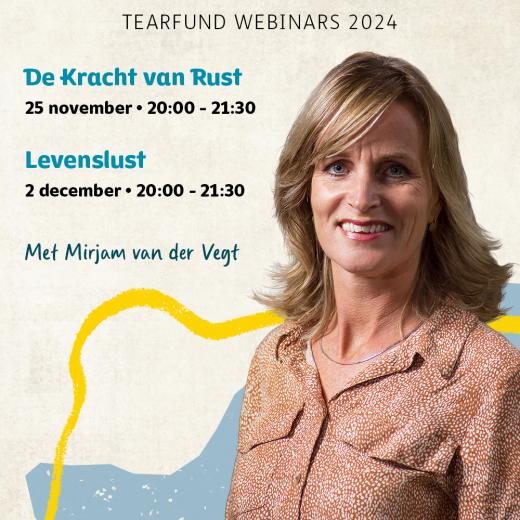 Webinars 2024 Mirjam van der Vegt - Rust en Levenslust