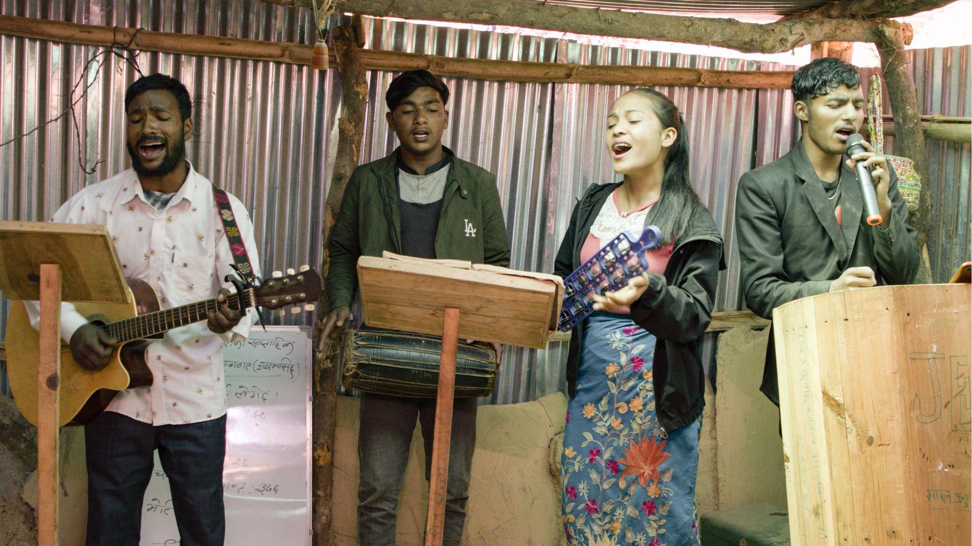 Kerkdienst in Myanmar