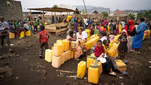 Noodhulp in Goma, DR Congo