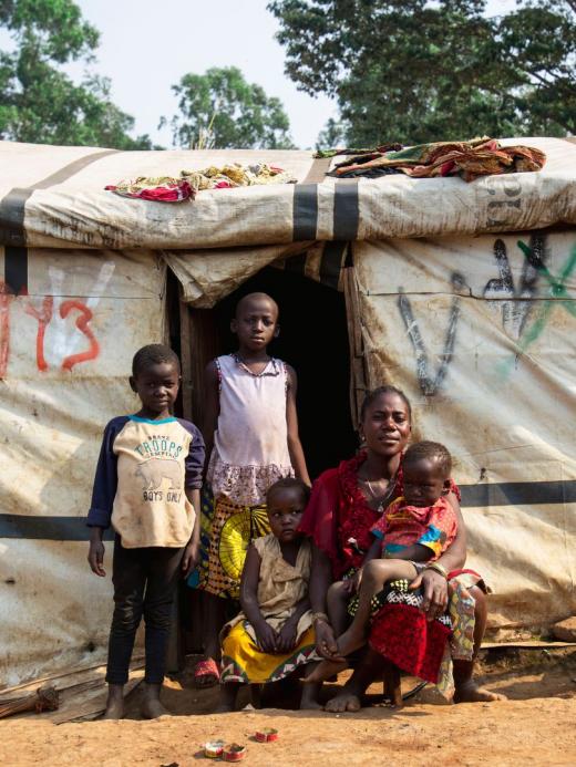 Vluchtelingenkamp in Congo